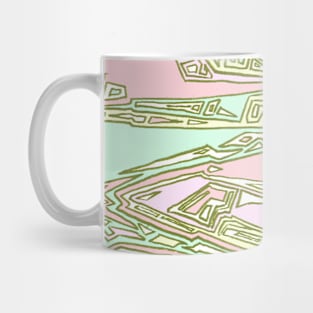 Pink 90s Crazy Maze Mug